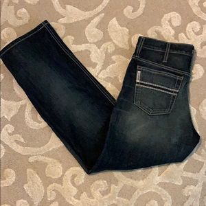 Cinch White Label Dark Stone Tint Jeans 33/32